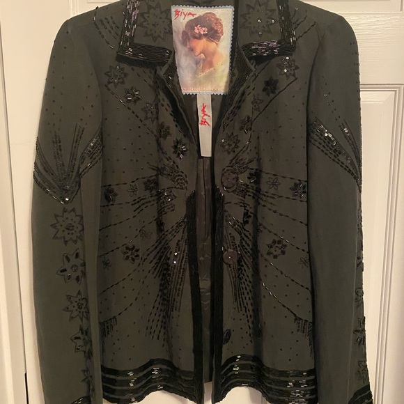 Gorgeous Black Beaded Biya Jacket - Picture 1 of 5